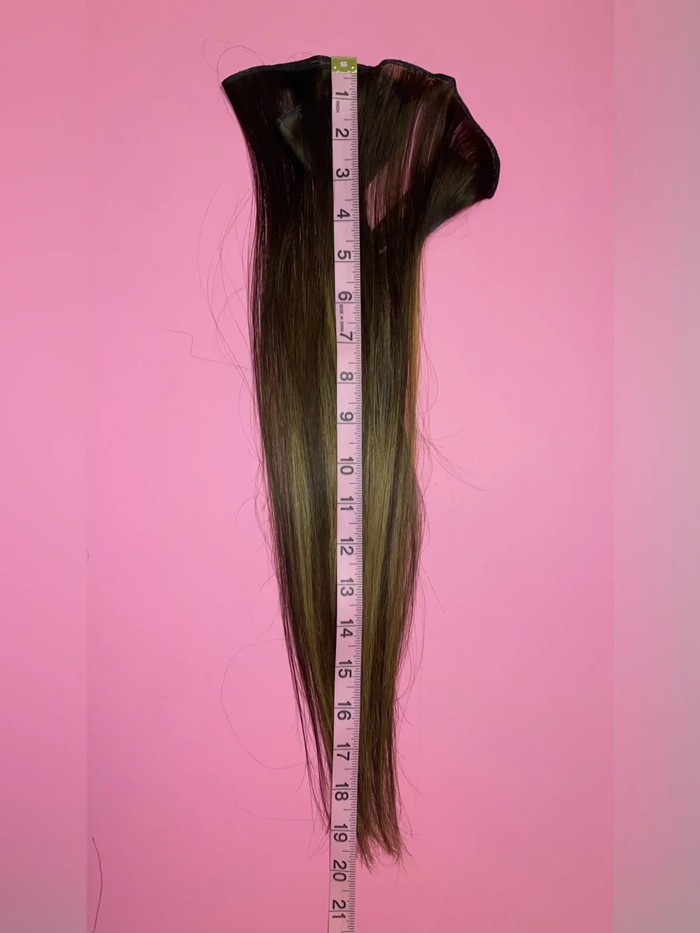 DONNA BELLA HYBRID WEFT #5N/7G WARM BROWN BLEND BALAYAGE 18” STRAIGHT